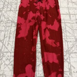 STANCE Red/Pink Tie-Dye BUTTERBLEND Rayon Knit Jogger Sweat Pants Sz M